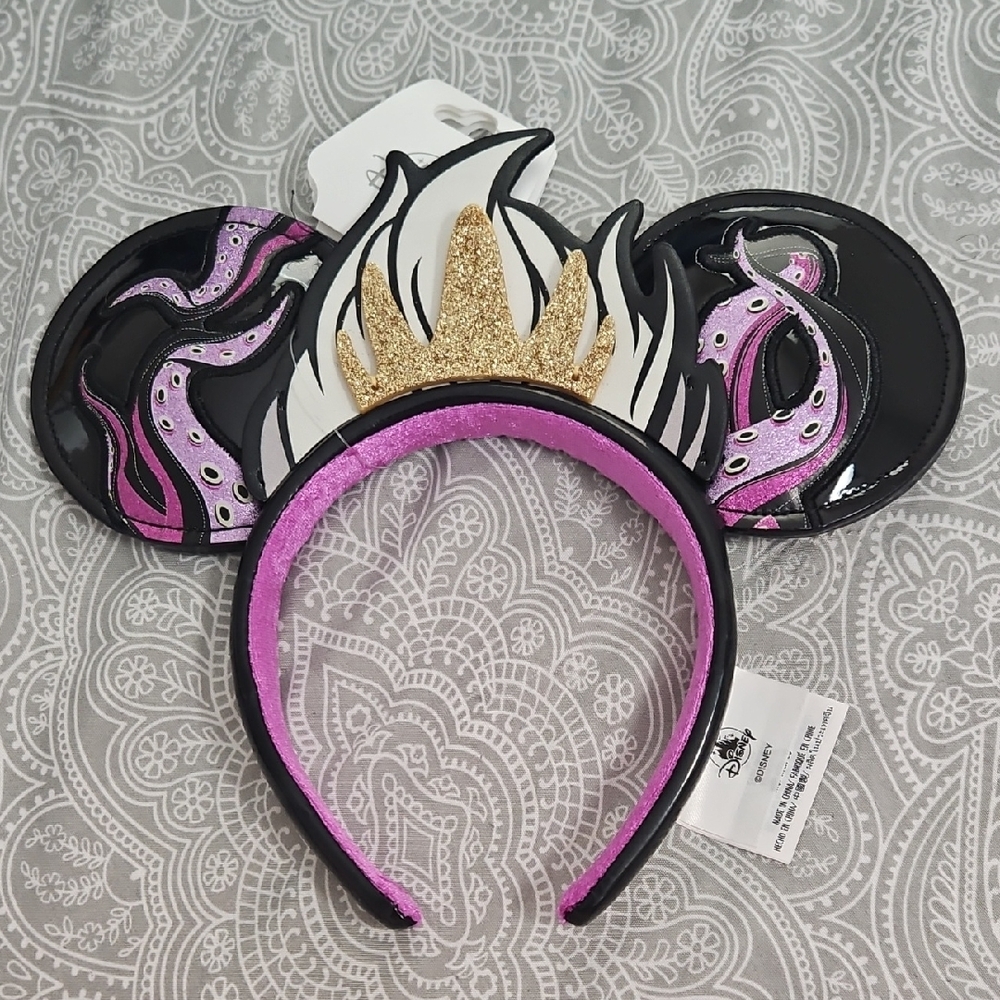 Disney Black and Purple Mouse Ears Headband